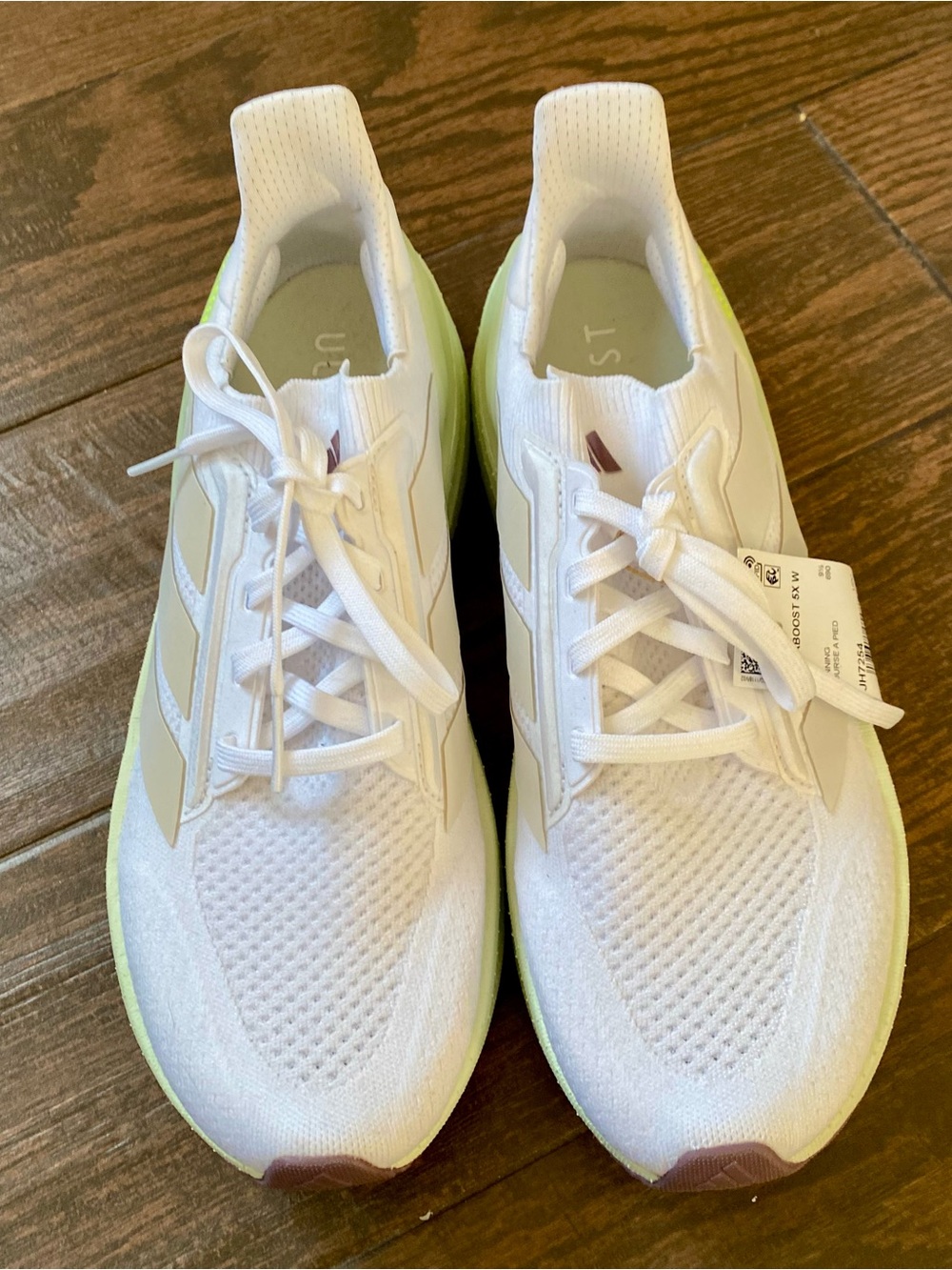 adidas Ultraboost Ultra Boost 5X  Womens White Sneakers Athletic Shoes JH7254